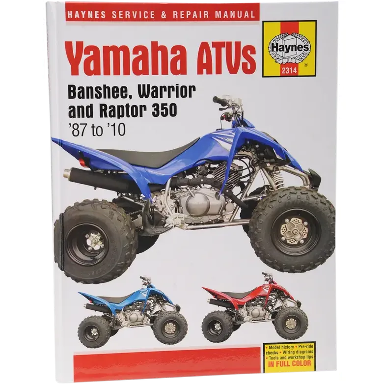 Yfm350X/Yfz350 Manual