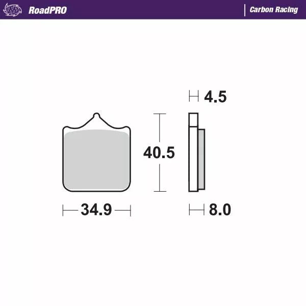 Brake Pad Carbon Racing 407506