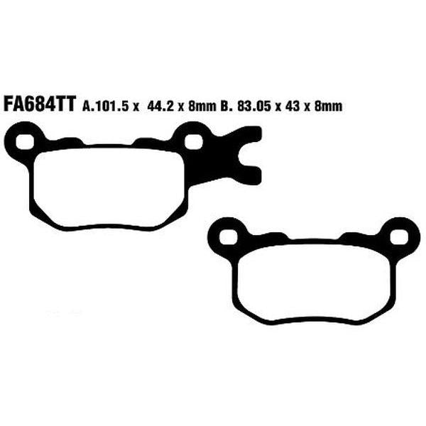 Brake Pad Fa-Tt Series Carbon Offroad FA684TT