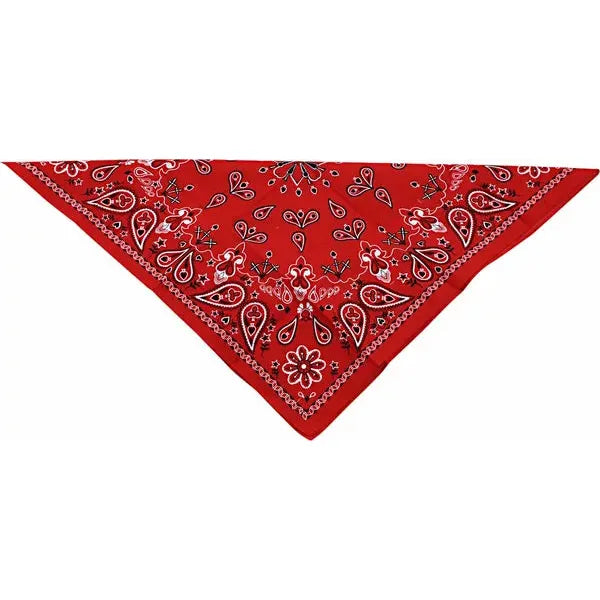 Bandana Cotton Red Paisly B003