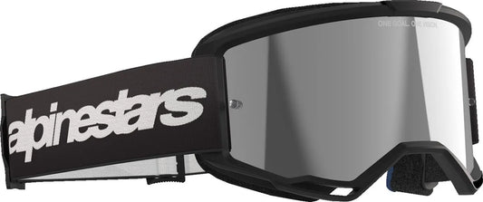 GOGGLE VISION 3 WORDMARK BLK MIRROR-SIL