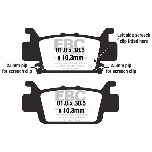 Brake Pad Tt-Series Carbon Offroad FA703TT