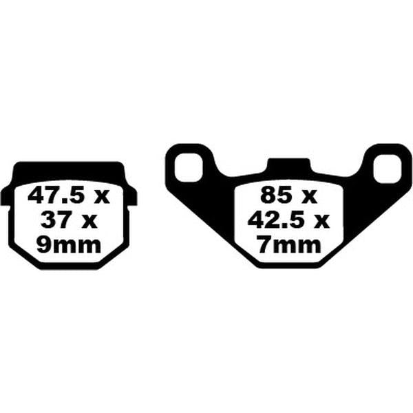 Brake Pad Sfa Series Organic SFA083