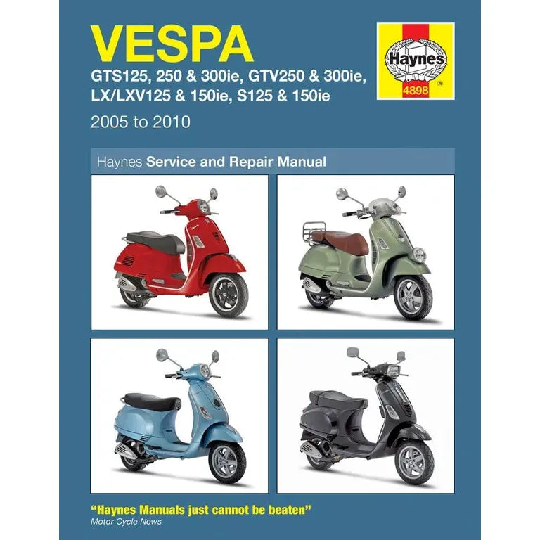 Vespa Gts Gtv Lx & S 125 Manual