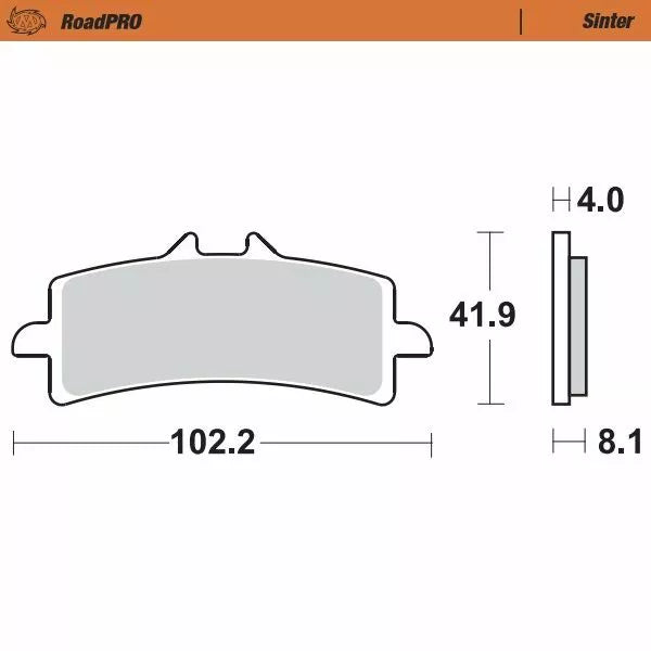 Brake Pad Sinter Front 408101