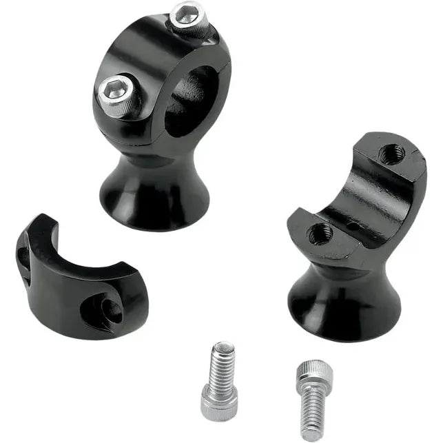 Risers Slimline 1.75" Black 6401-201-175
