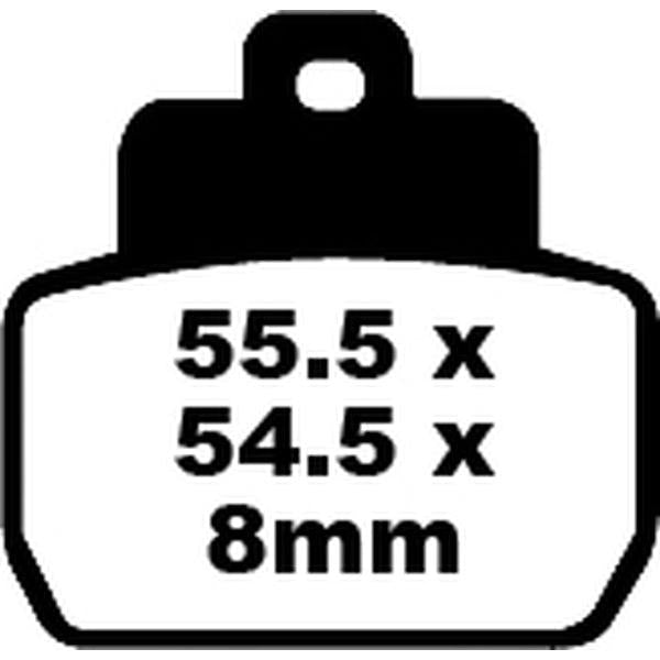 Brake Pad Sfa-Hh Series Sintered Metal Scooter SFA418HH