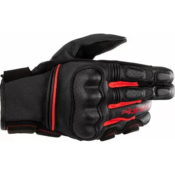 Phenom Leather Gloves Black/Red
