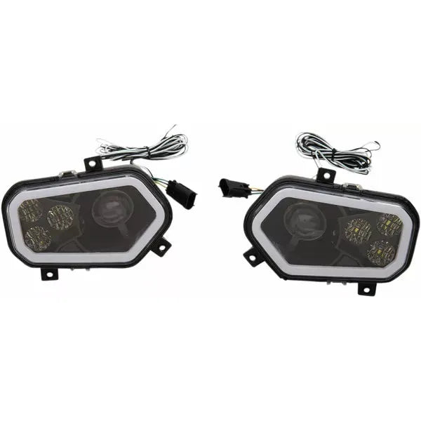 Led Headlight Rzr800/9 Bk 100-3373-Pu