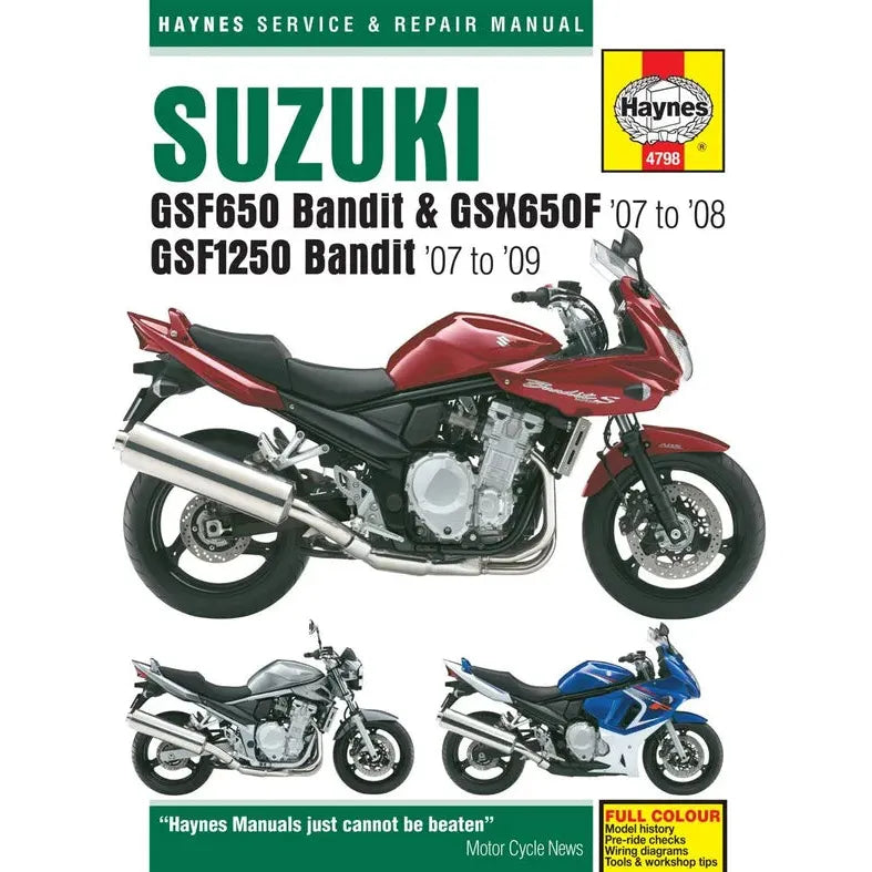Suzuki Gsf650/1250 Bandit Manual