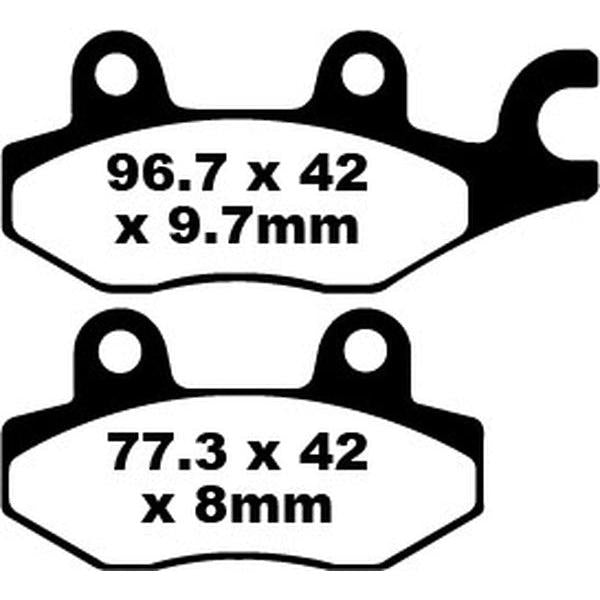 Brake Pad Fa-Tt Series Carbon Fiber Offroad FA165/2TT