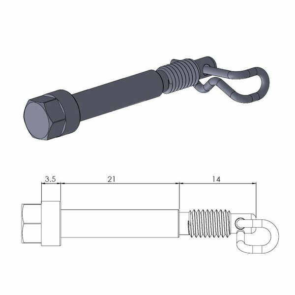 Brake Pad Pin 213045