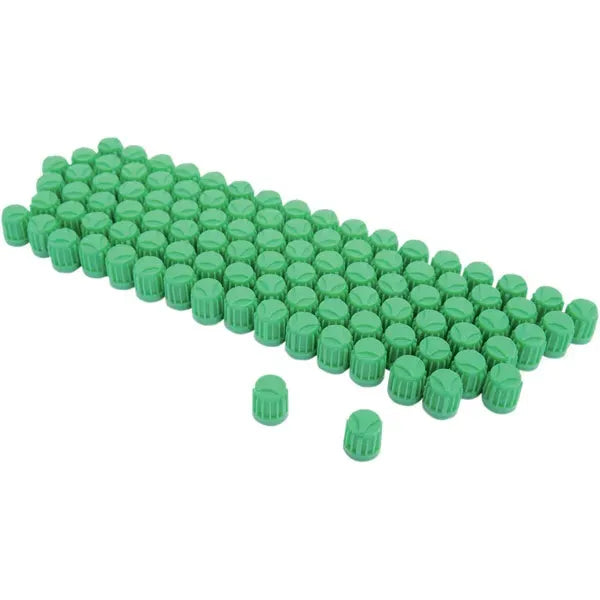 Cap Valve Stem Green 100P