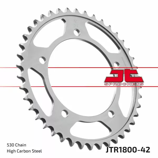 Sprocket Rear 42T 530 Blk Jtr1800.42Zbk