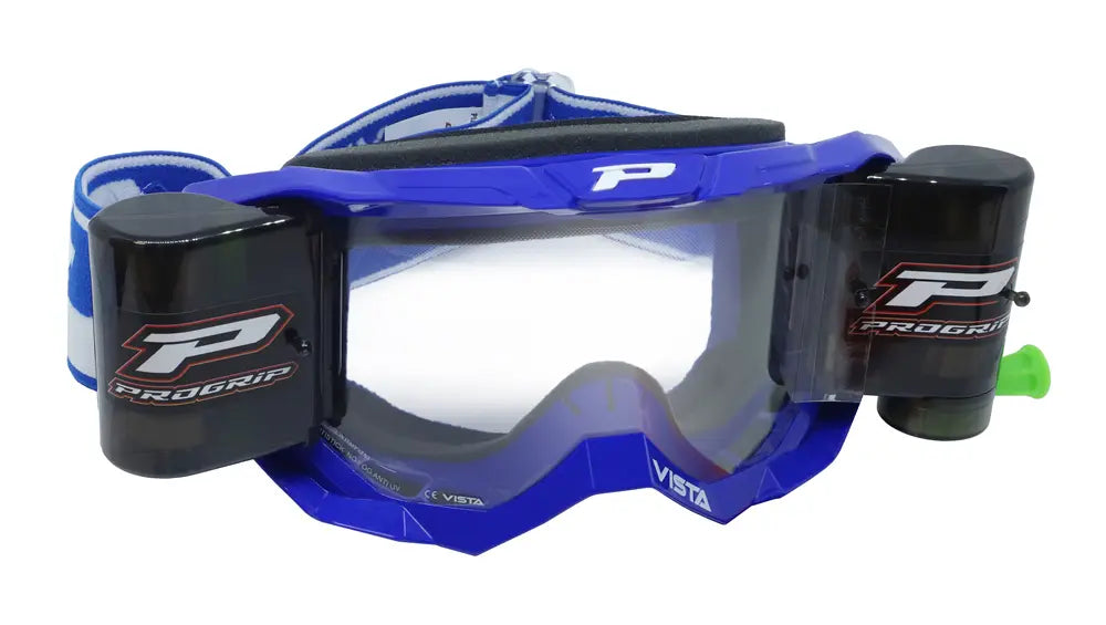 GOGGLE VISTA BLUE ROLL OFF XXL + FREE CLEAR LENS