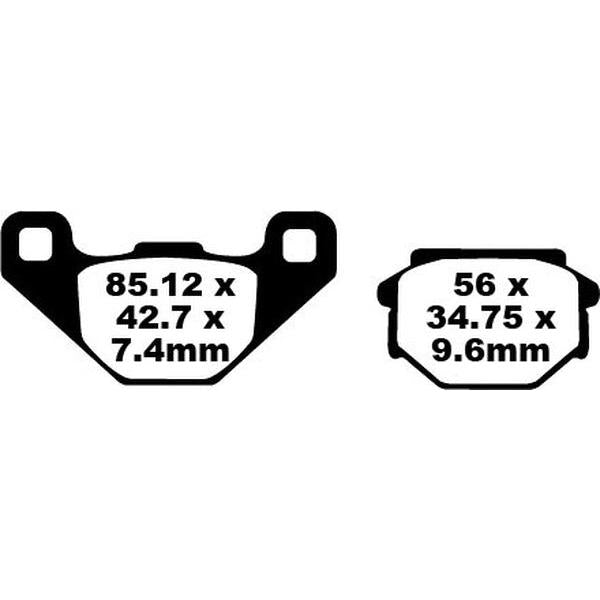 Brake Pad Fa Series Organic FA382