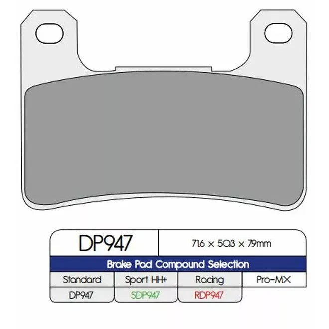 Brake Pad Sinter Dp947