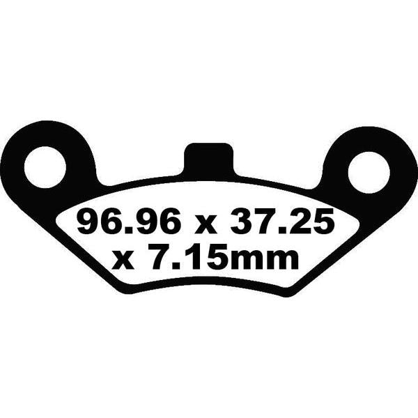 Brake Pad Fa-Tt Series Carbon Fiber FA453TT