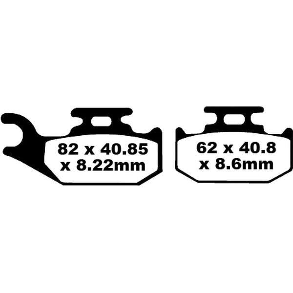Brake Pad Fa-Tt Series Carbon Fiber FA414TT