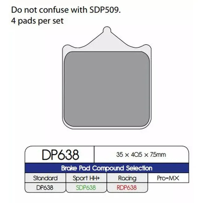 Brake Pad Sintered Dp638