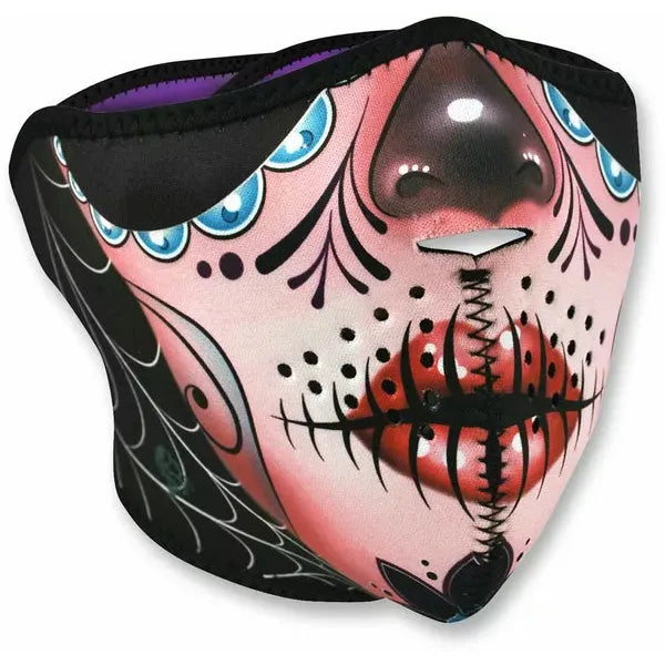Half Mask Sugar Skull Wnfm082H