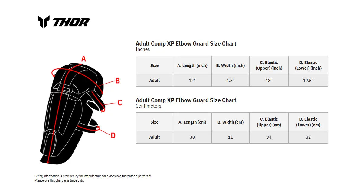 GUARD ELBO COMP XP BK S/M