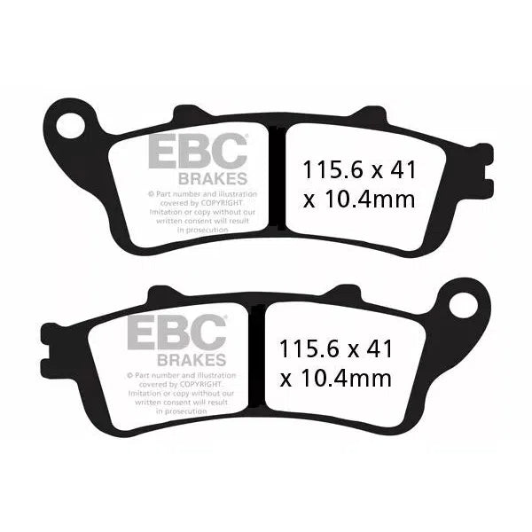 Brake Pad Fa-V Series Sintered Metal/Organic Compound FA261/2V