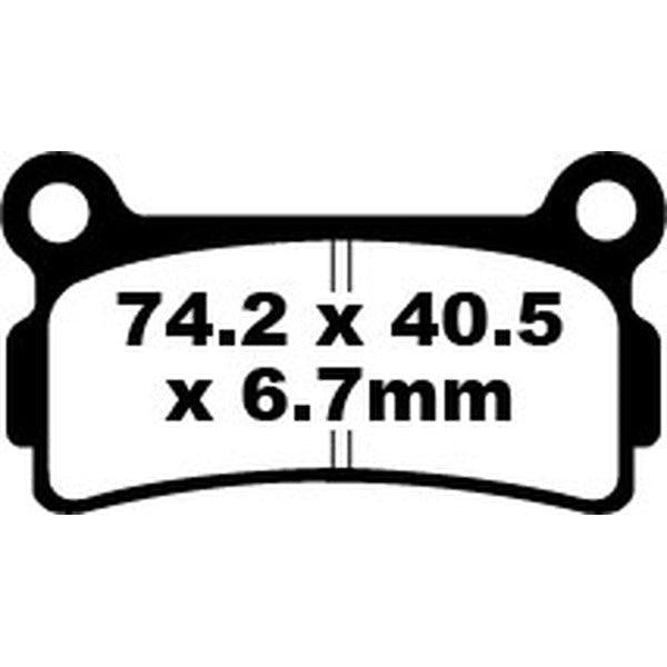 Brake Pad Fa Series Organic FA164