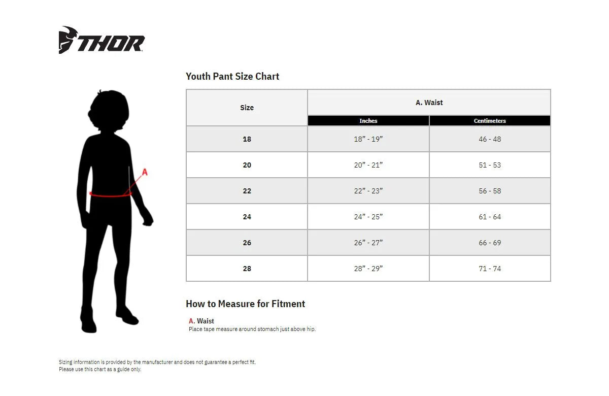 PANT YTH RIDEMODE MENACE BLACK 20