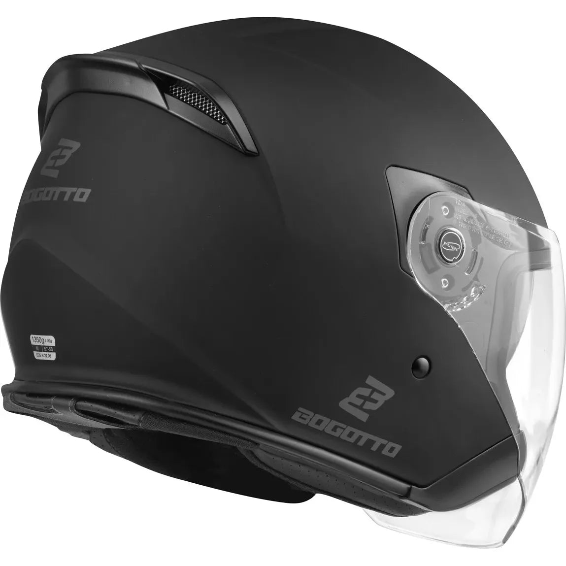 H586 Helmet Solid BT Black Matt
