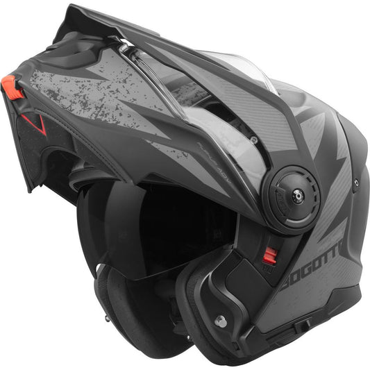 FG-102 Fiberglass Helmet Safari Black/Grey