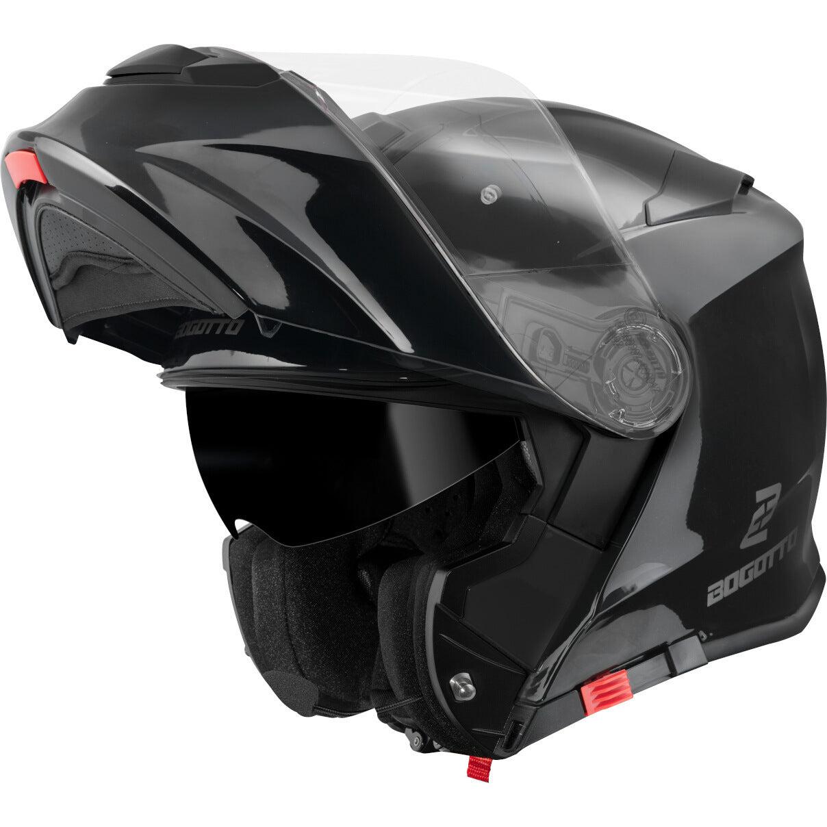 bogotto v271 motorcycle helmet Helmet, Matt Black, XS Automotive Bogotto V271 Motorcycle Helmet, Silver,