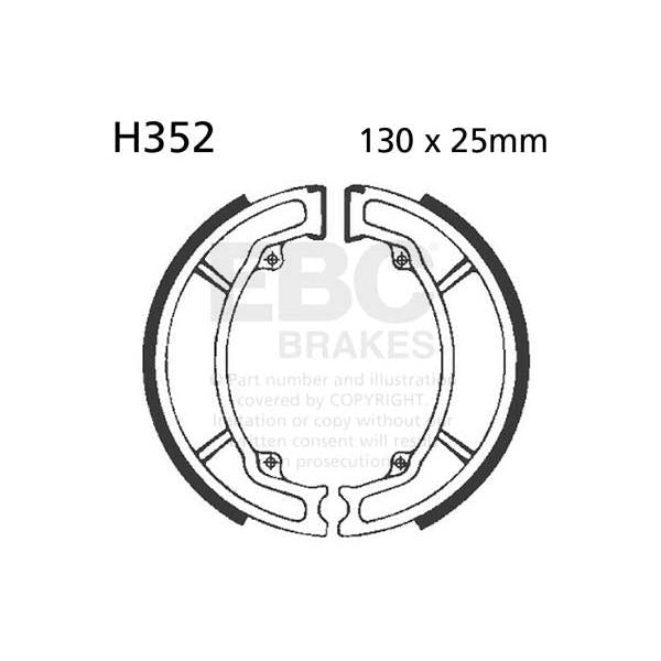 Brake Shoe Plain Series Organic H352