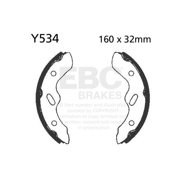 Brake Shoe Plain Series Organic Y533