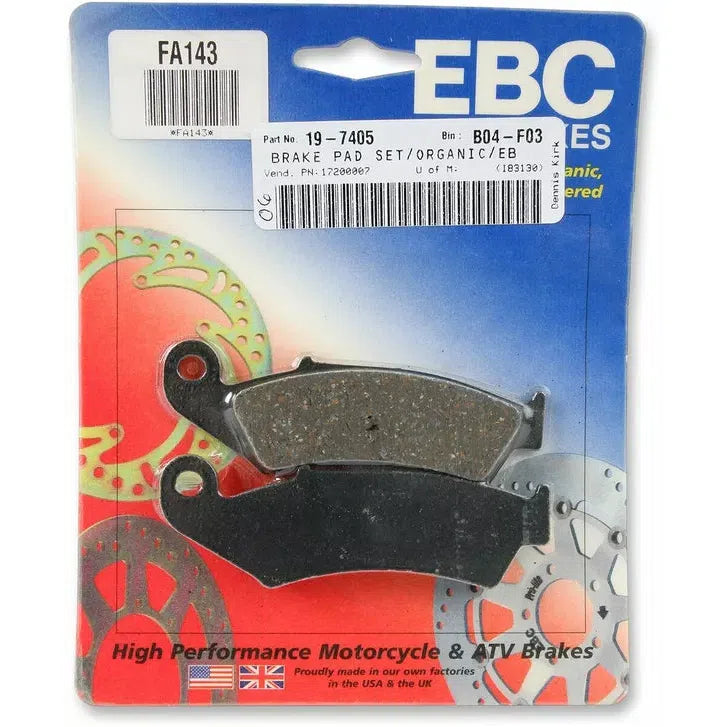 Brake Pad Fa Series Organic FA143