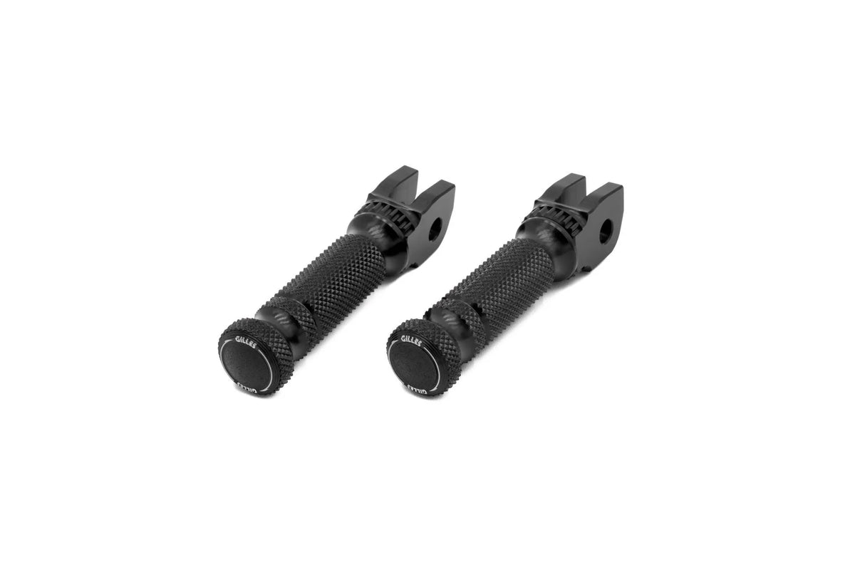 SPORT FOOT PEG SET, DRIVER, BLACK HONDA KAWAS.