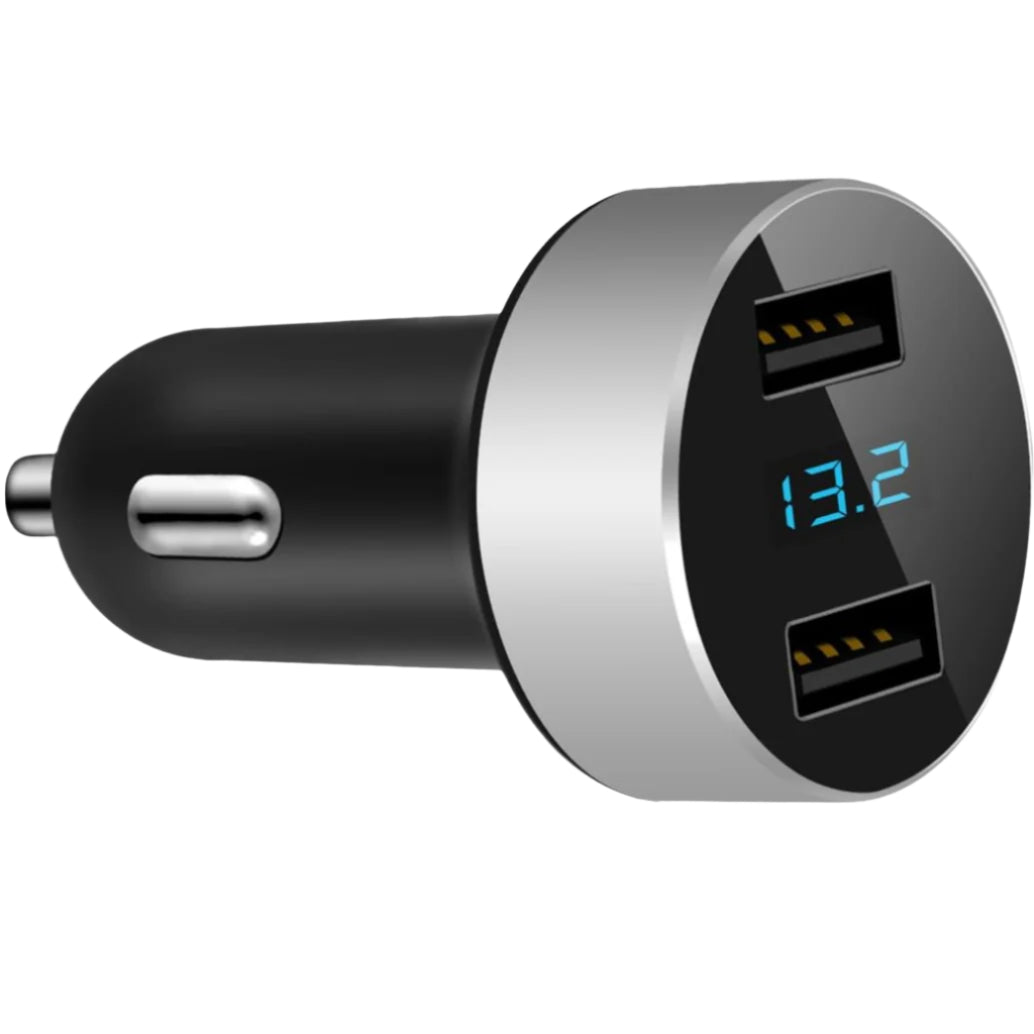 USB Dual Port Black/Silver