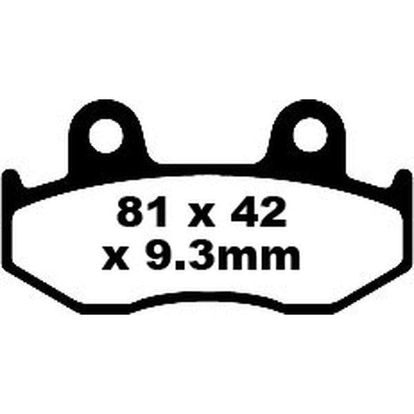 Brake Pad Sfa-Hh Series Sintered Metal Scooter SFA323/3HH