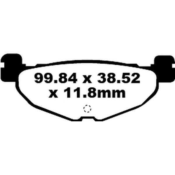 Brake Pad Sfa-Hh Series Sintered Metal Scooter SFA396HH