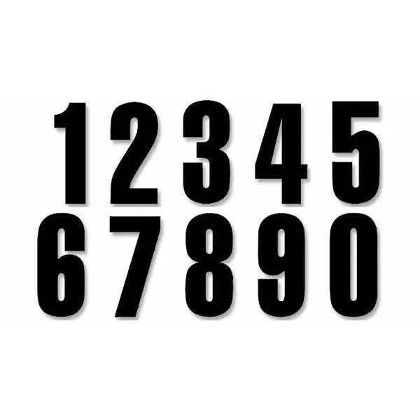 Numbers #0-9 13X7Cm Bk 5047/20/0-9