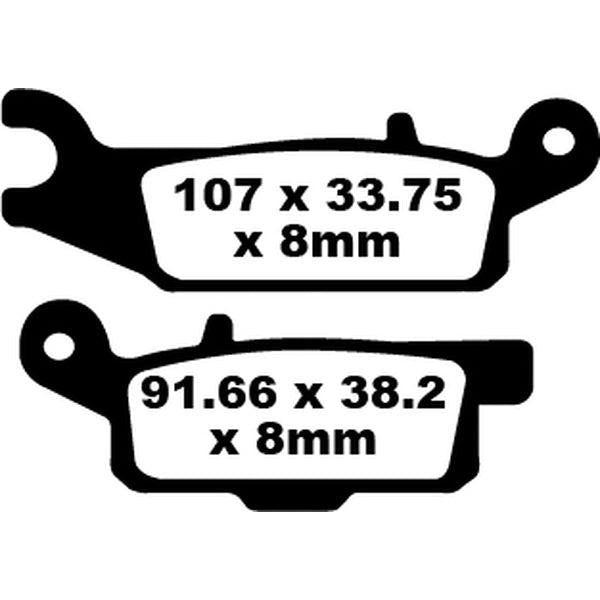 Brake Pad Fa-Tt Series Carbon Fiber FA444TT