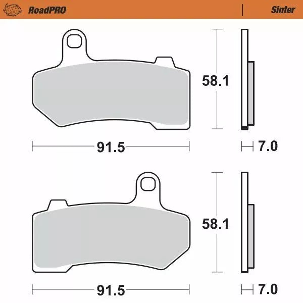 Brake Pad Sinter Rear 412202