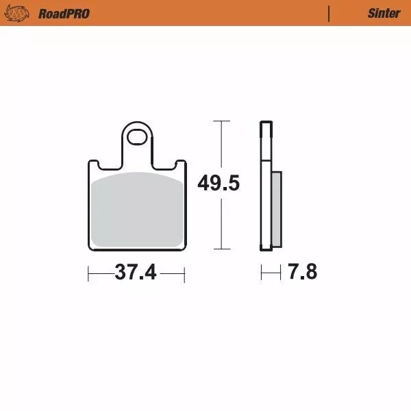 Brake Pad Sinter Front 406801