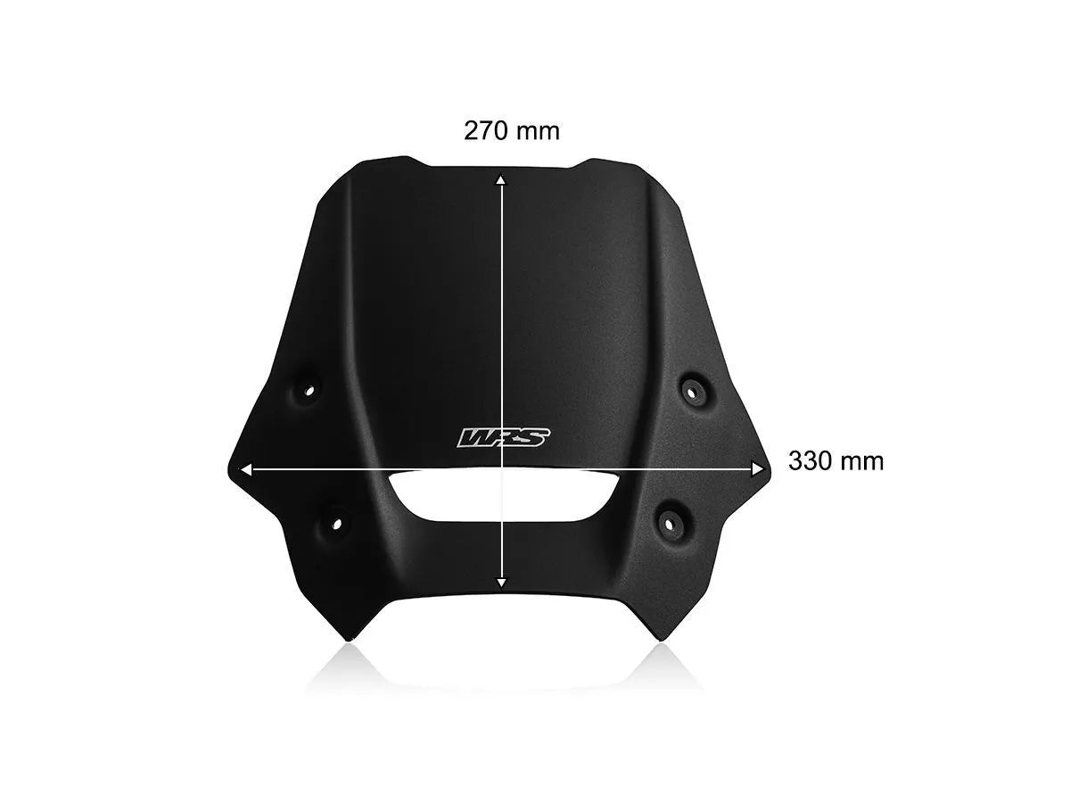WINDSCREEN SPORT NX 500/400 MATT BLACK