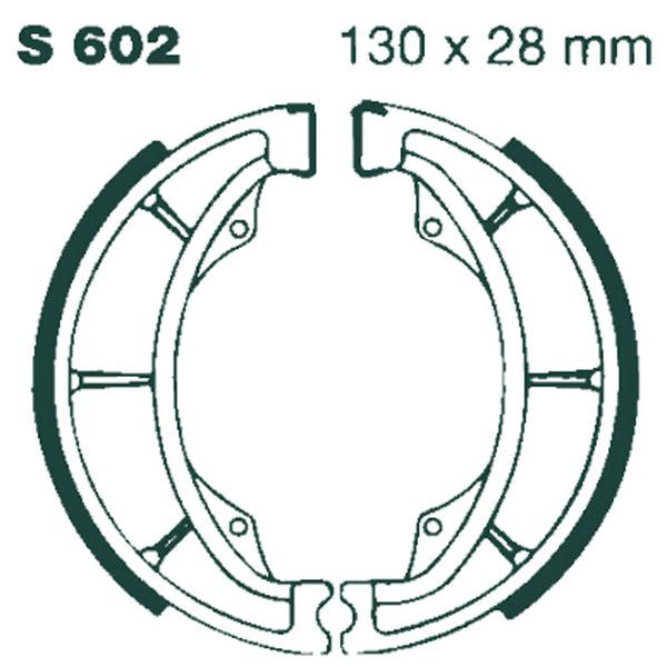 Brake Shoe Water Grooved Series Organic S602G