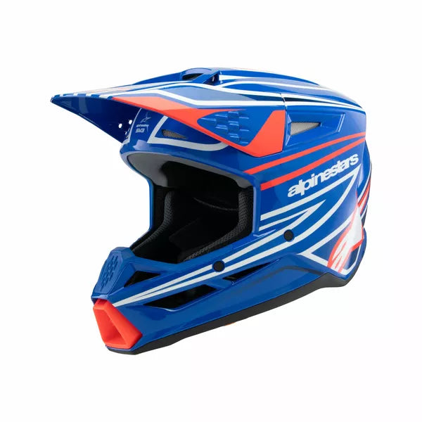 Youth S-M3 Wurx Helmet Blue/Red