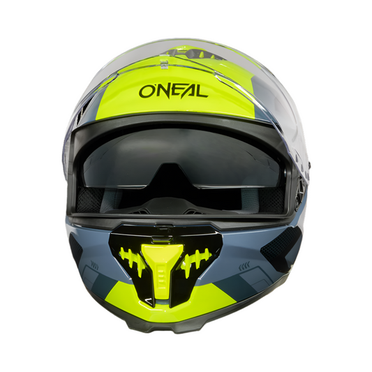 Challenger Exo V.25 Full Face Helmet Black/Grey/Neon Yellow