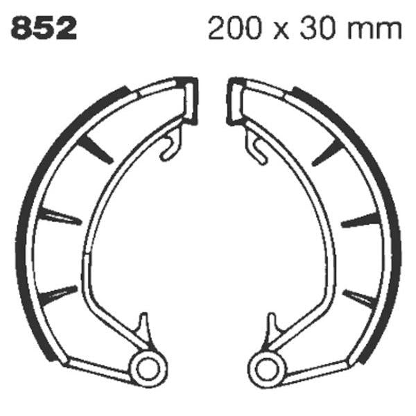 Brake Shoe Plain Series Organic 852