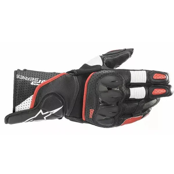 SP-2 v3 Leather Gloves Black/Red/White