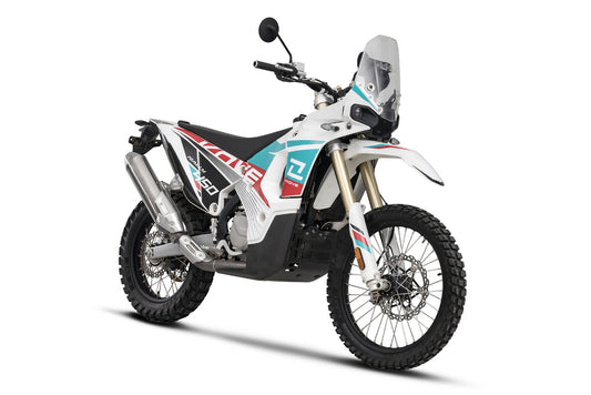 Kove 450 Rally Teal/Red/White